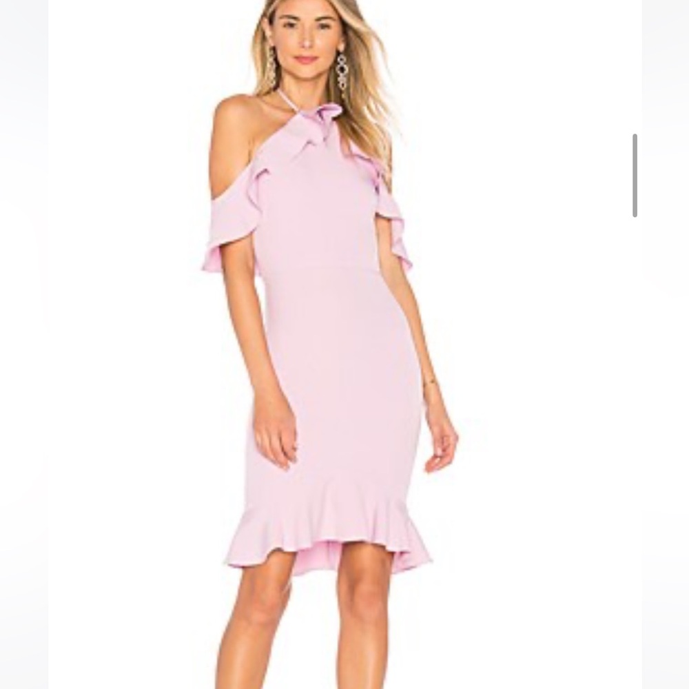 NATALIA RUFFLE DRESS IN LAVENDER